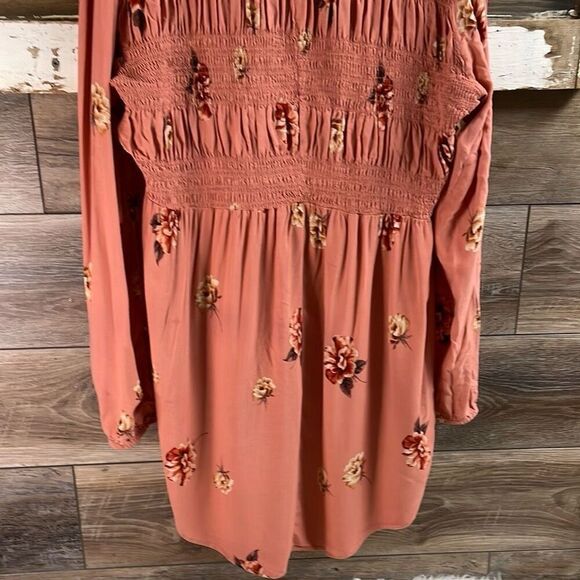 TORRID Women’s Floral Peasant Babydoll Style Blouse Hi Low Boho Size 2 2X Coral - Picture 11 of 13